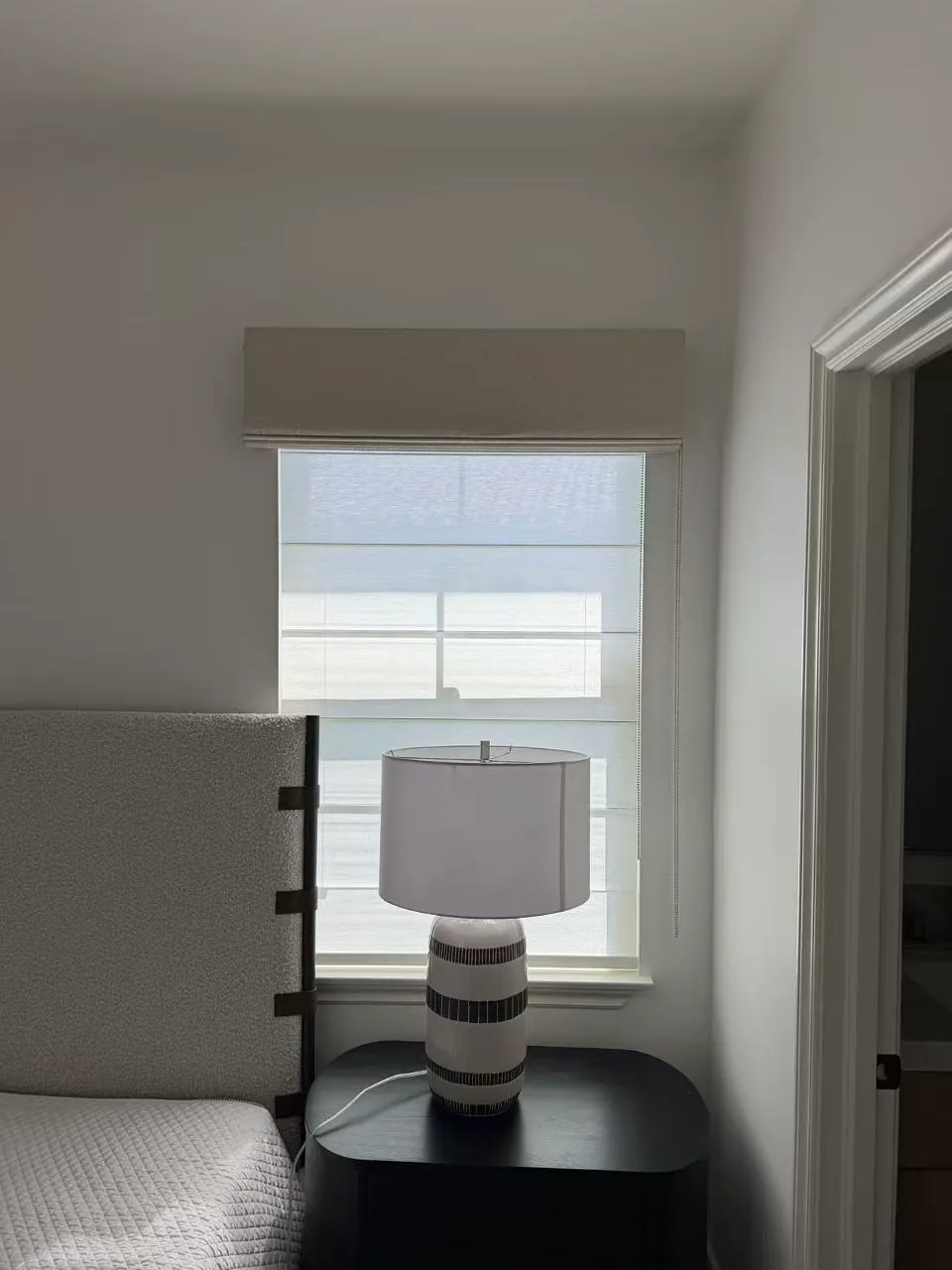 Roman shade window treatment